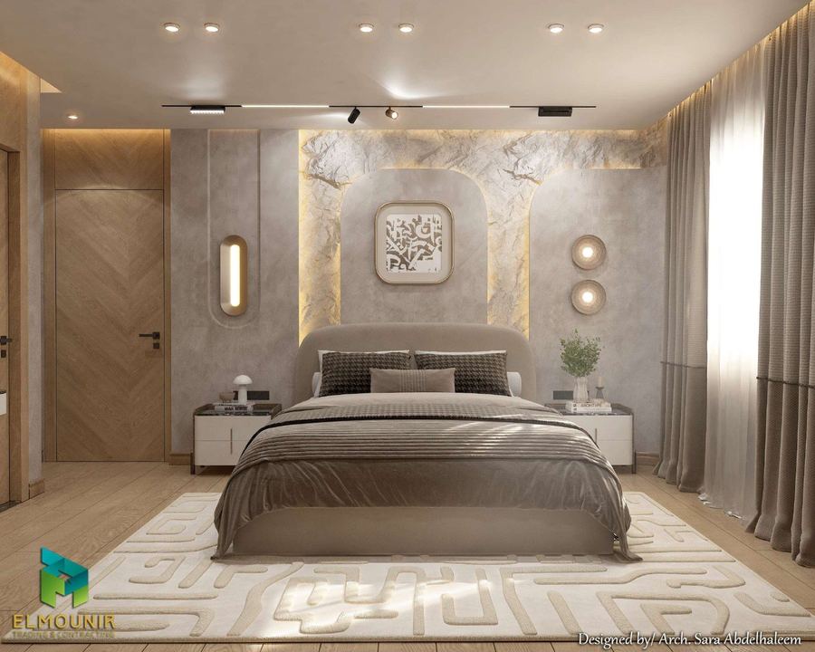 Master bedroom — warm neutrals