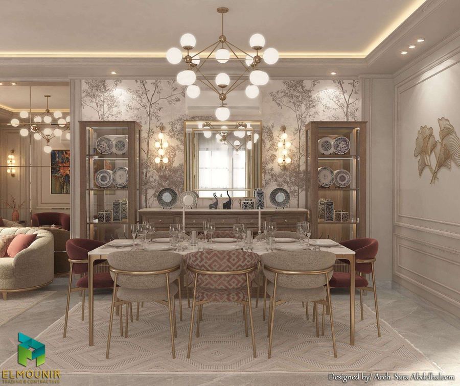 Reception, dining and entrance